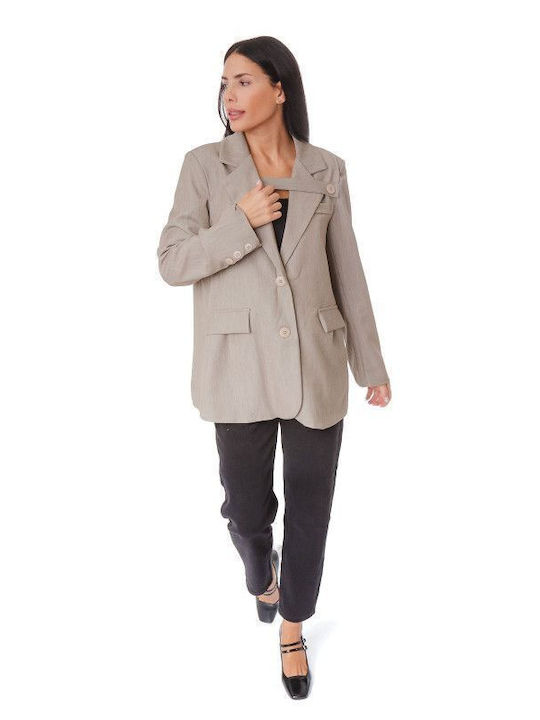 Silia D Women's Blazer Light Grey