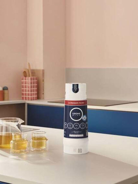 Grohe Water Filter Replacement for Faucet made of Activated Carbon Blue Ultrasafe 1 μm