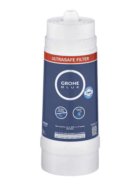 Grohe Water Filter Replacement for Faucet made of Activated Carbon Blue Ultrasafe 1 μm