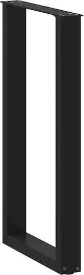 Vidaxl Couchtischbeine U-Form 2 Stk. Schwarz 40 x 90-91 cm Schwarz
