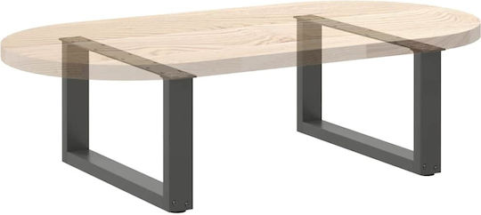Vidaxl Couchtischbeine U-Form 2 Stk. Anthrazit 70x30-31 cm Anthrazit