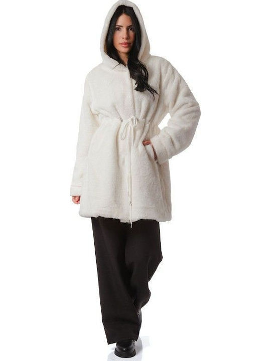 Women's Short Fur White