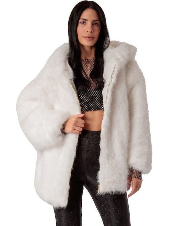 Women's Short Fur White