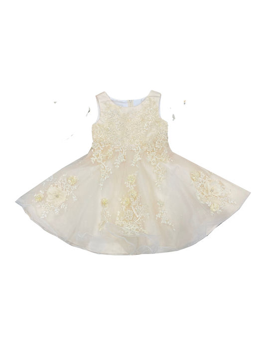 Memoirs Children's Dress Tulle Ivory-champagne