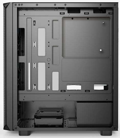 Serioux Vanguard Gaming Midi Tower Κουτί Υπολογιστή με RGB Φωτισμό Μαύρο