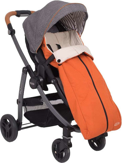 Graco Ποδόσακος Καροτσιού Πορτοκαλί με Fleece Επένδυση