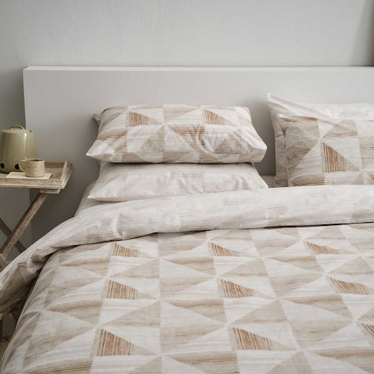 Vesta Home Σετ Παπλωματοθήκη Βαμβακερή Διπλή με 2 Μαξιλαροθήκες 200x240cm Vilma 2