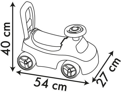 Smoby Αυτοκινητάκι Ride On για 36+ μηνών Ροζ