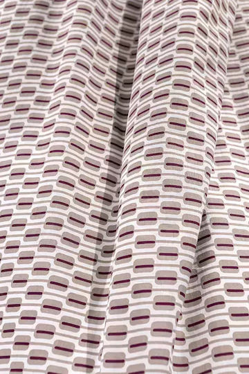 Guy Laroche Set Duvet Cover Galleon Cotton 165x225cm Single With Pillowcase Amethyst