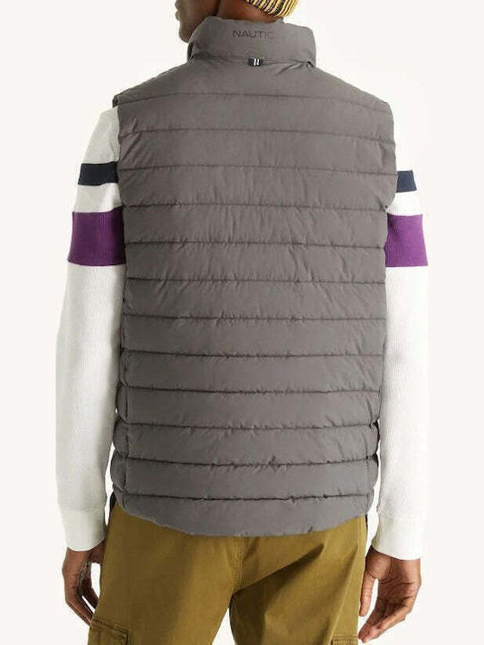 Sleeveless Jacket Puffer Gray