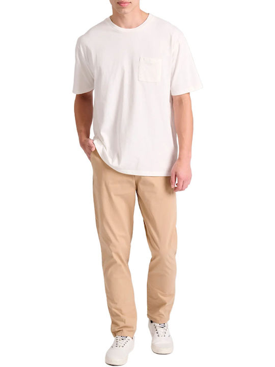 Παντελόνι Chino σε Tapered Γραμμή Μπεζ