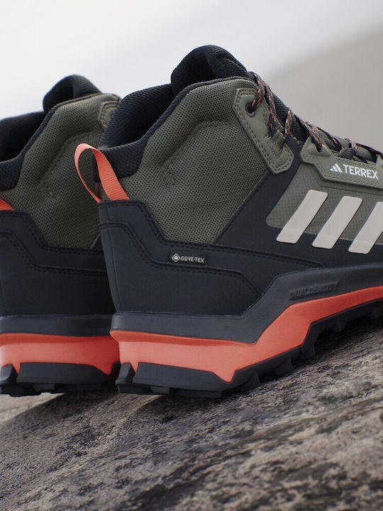 adidas Terrex Ax4 Mid Ανδρικά Ορειβατικά Μποτάκια Αδιάβροχα με Μεμβράνη Gore-Tex Πράσινα