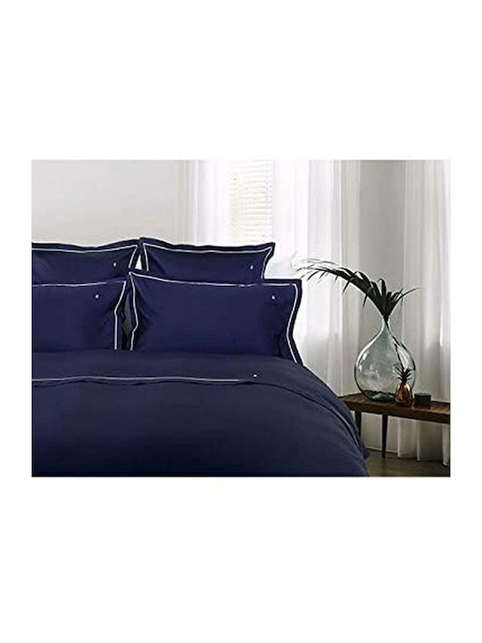 Tommy Hilfiger Bettbezug Baumwollsatin Übergröße 240x220 Arthur Navy / White
