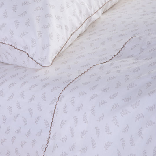 Nef-Nef Homeware Duvet Cover Set Queen with 2 Pillowcases 240x230 Amaranda Beige