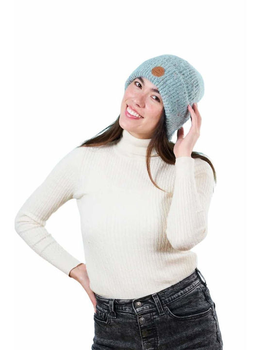 Cabaia Beanie Unisex Fleece Beanie Knitted in Blue color