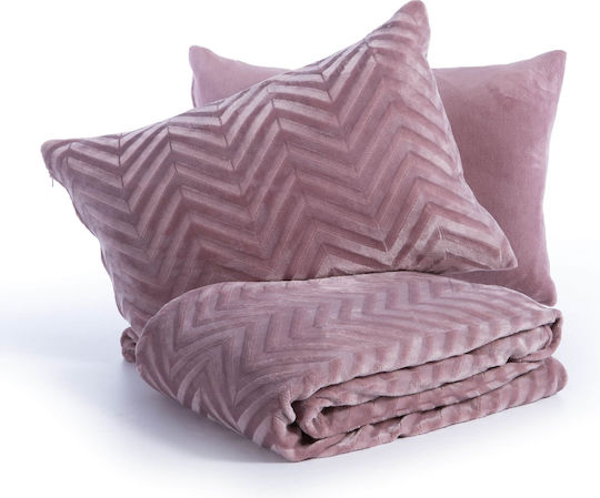 Nef-Nef Homeware Bettbezug-Set Übergröße mit 2 Kissenbezügen 240x220 Carmen Rose