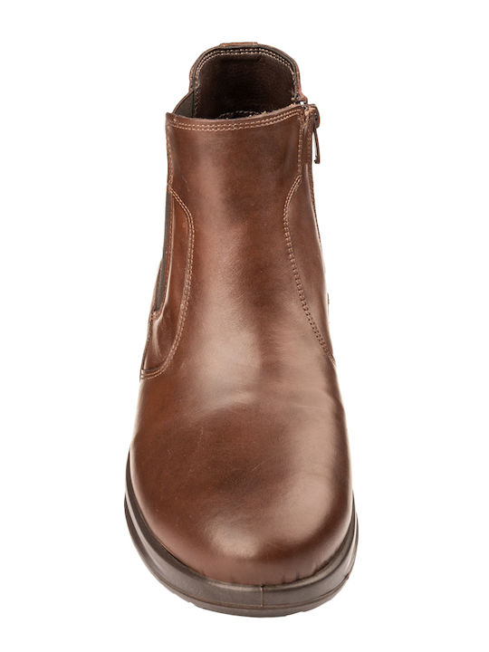 Leather Brown Men's Boots