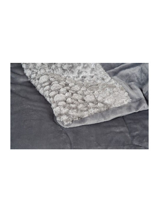 Kipper Duvet Cover Set Queen 220x240cm Pilar Grey 3pcs