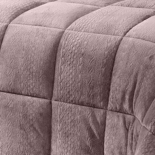 Melinen Κουβερτοπάπλωμα Μονό 160x220εκ. Shelby Mulberry