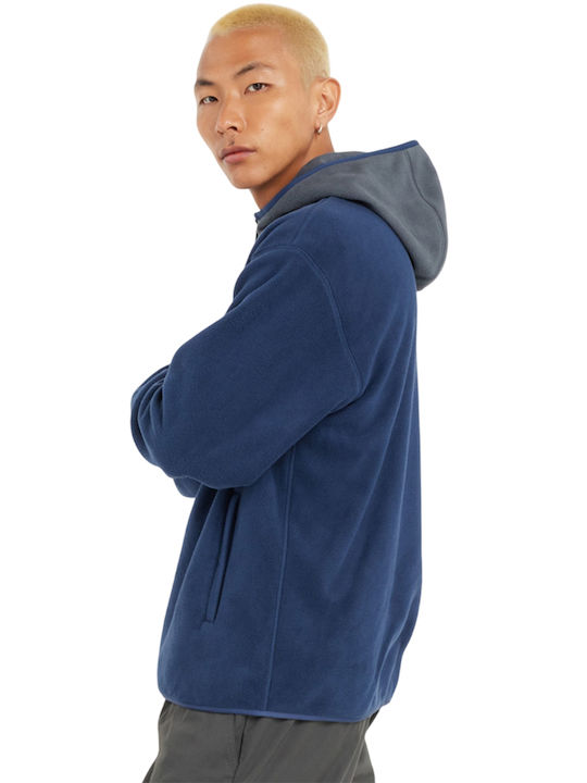 New Balance Men's Fleece Hooded Cardigan Navy