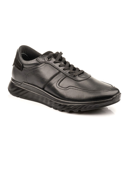 Boxer Men's Leather Casual Shoes Black