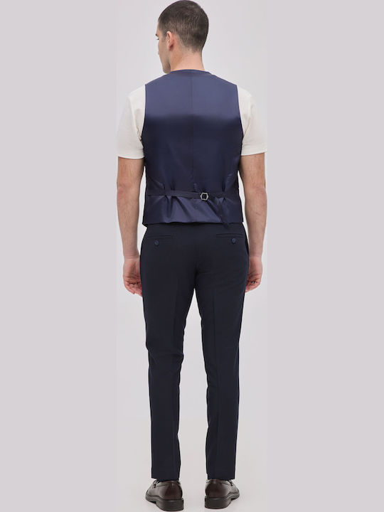Men's Vest Slim Fit Navy Blue