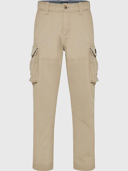 Trousers Cargo Elastic in Loose Fit Greige