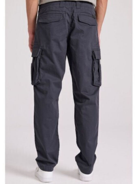 Trousers Cargo Elastic in Loose Fit Anthraki