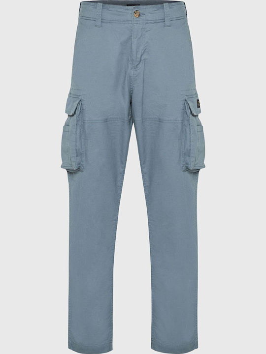 Trousers Cargo Elastic in Loose Fit Stormy Blue