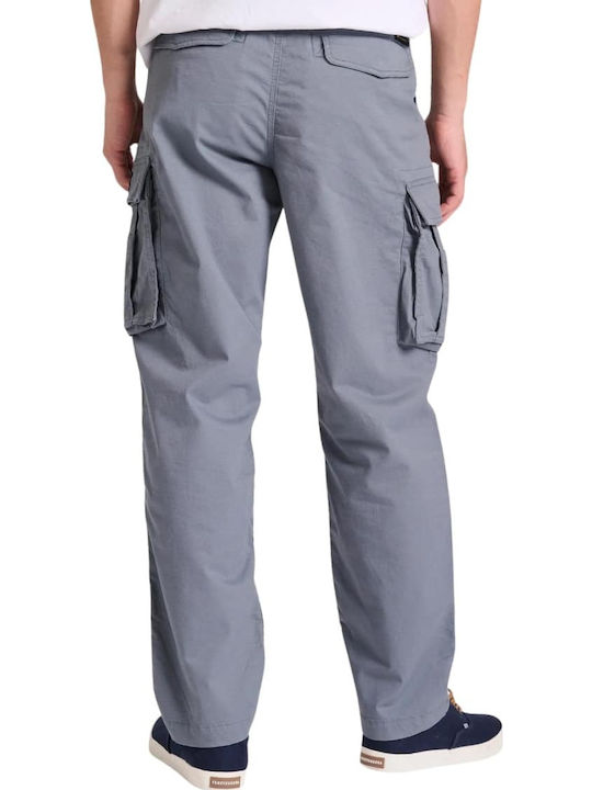 Trousers Cargo Elastic in Loose Fit Stormy Blue