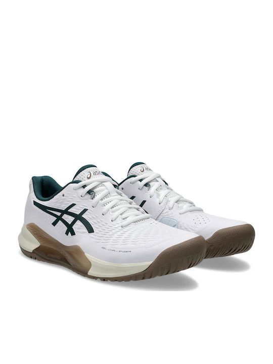 Asics Gel-Challenger 14 Men's Tennis Shoe All Court White Green 1041a405-104