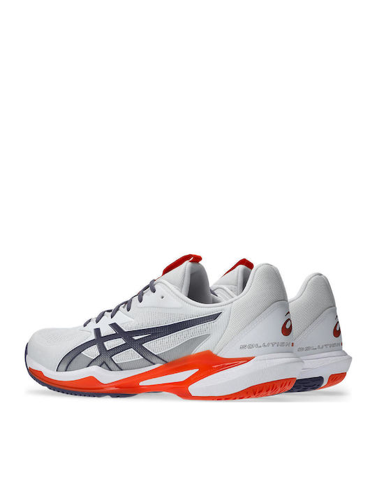 Asics Solution Speed Ff 3 Men's Tennis Shoe All Court Wht Org 1041a438-103