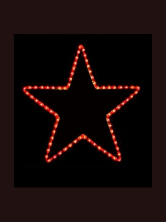 TnS Plastic Christmas Decorative Pendant Star 28x36cm Red