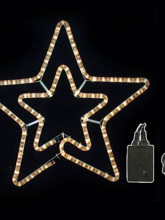 XMASfest Plastic Christmas Decorative Star 56x56cm White