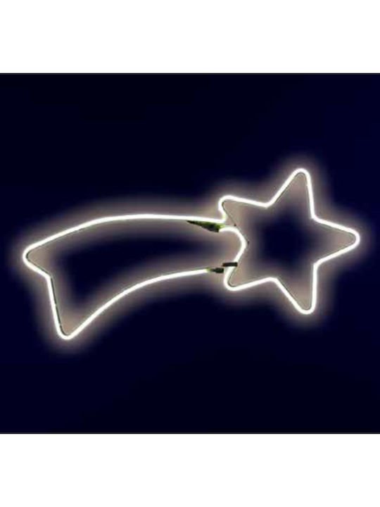 TnS Komet Weihnachtlicher Dekorativer Anhänger Stern Beleuchtet Kunststoff 24x63cm 1Stück