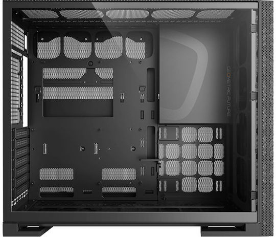 Geometric Future Model 5 Vent Gaming Midi Tower Κουτί Υπολογιστή με Πλαϊνό Παράθυρο Κίτρινο
