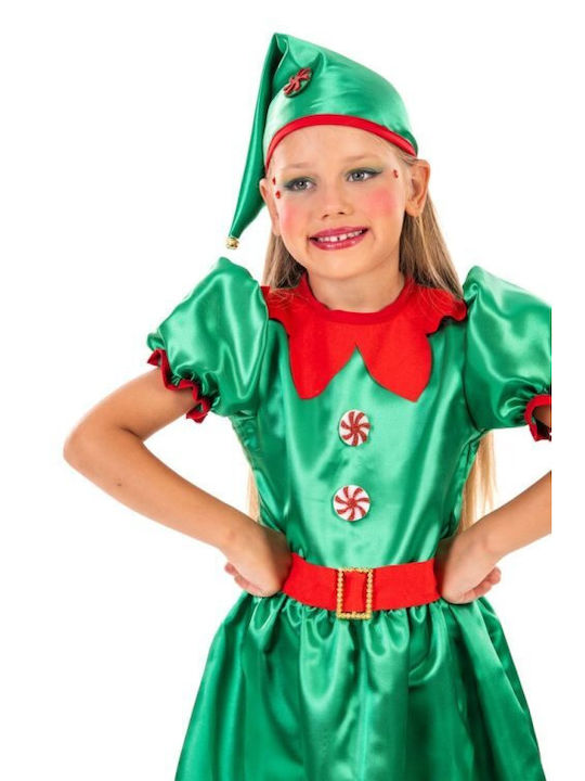 Kids Christmas Costume Elf Green