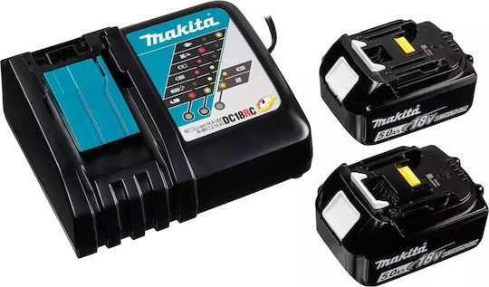 Makita DTW300TJX7 Brushless Schlagschrauber Akku 18V 2x5Ah mit Aufnahme 1/2"