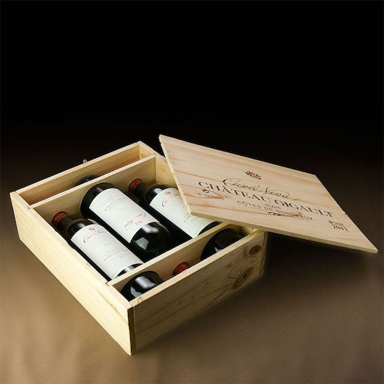Композиция с Вина в Кутия Chateau Gigault Cuvee Viva 2017 3бр 3400664428046