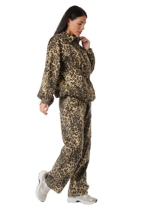 Τζιν Σετ Παντελόνι Jacket Animal Print