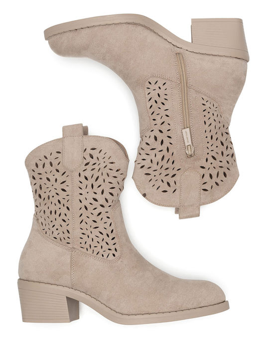 Women's Cowboy Boots Beige