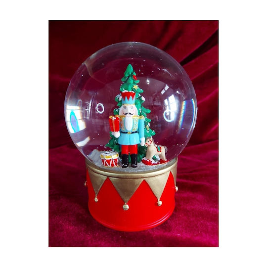 Коледна снежна топка с Шареник 12x15см 1бр