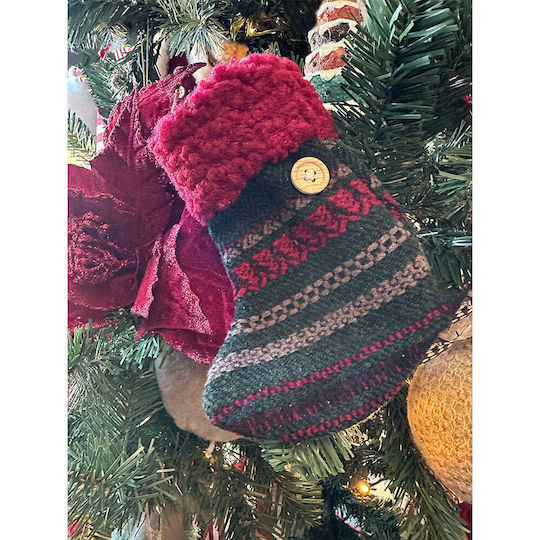 Weihnachtliche Dekorative Socke L14xH17cm. Bunt