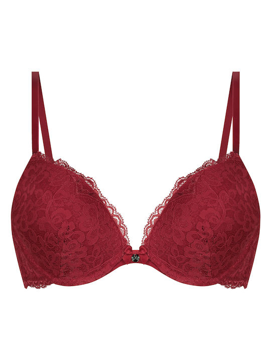 Hunkemöller Plunge Plunge Bra with Light Padding Underwire Marine Chili Pepper