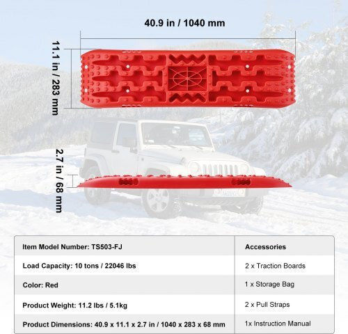 Set of 2 Vevor Tractors Mud Snow Sand Storage Bag Red Qctkbzbs2jzzk3no1v0