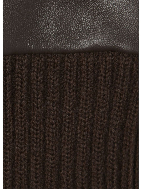 Schwarz Leder Handschuhe