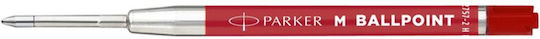 Parker Quinkflow Basic Ballpoint Replacement Ink for Ballpoint Pen Medium in Red color 2pcs