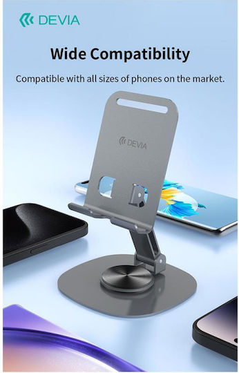 Devia El243 Desk Stand for Mobile in Gray color