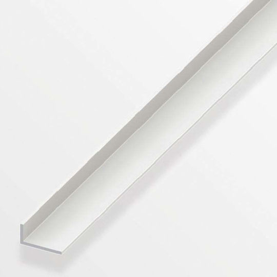 Profile PVC for Steps Pvc White 10x10x1mm 1m 100x1x1cm