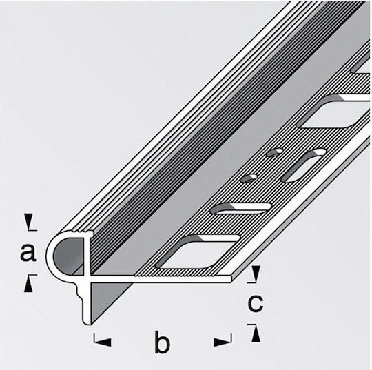 Alfer Aluminium Profil de Trepte din Aluminiu Argintiu 250x2.45x1 cm